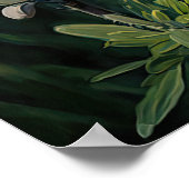 Poster d'impression en blanc Lupine Flower Art (Coin)