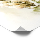 Poster d'impression en blanc Lupine Flower Art (Coin)