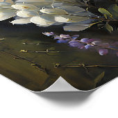 Poster d'impression en blanc Lupine Flower Art (Coin)