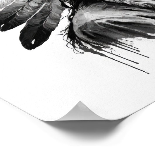 Poster d'impression en chef amérindien (Coin)