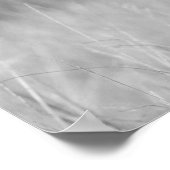 Poster d'impression en noir et blanc Zebra (Coin)