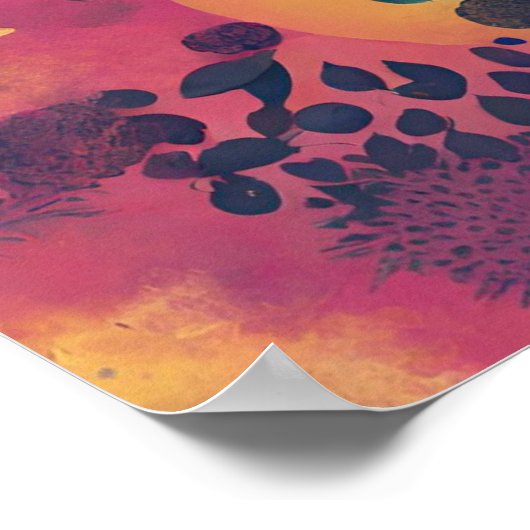 Poster d'impression entièrement recouvert de nuage (Coin)