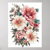Poster d'impression floral moderne (Devant)