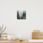Poster d'impression Foggy Forest Landcape Art (Cuisine)