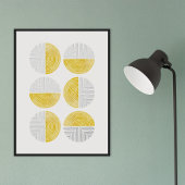 Poster d'impression Foil Yellow Circle
