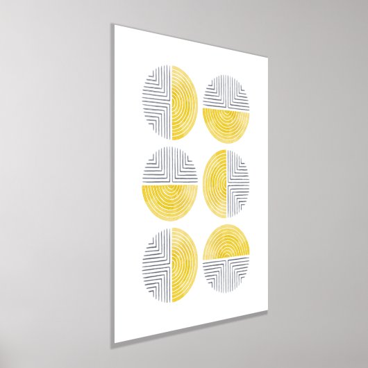 Poster d'impression Foil Yellow Circle (Poser)