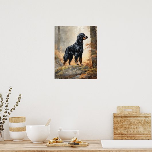 Poster d'impression Gordon Setter Dog (Cuisine)