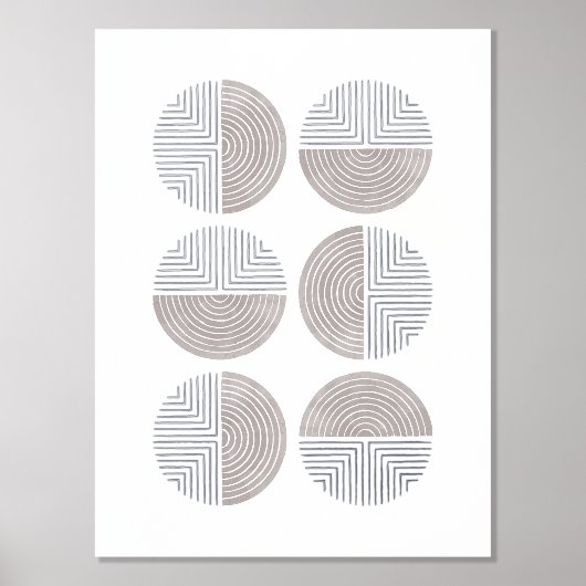 Poster d'impression Gray Circle (Recto)