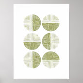 Poster d'impression Green Modern Circle (Devant)
