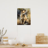 Poster d'impression islandais Sheepdog Chien Art (Cuisine)