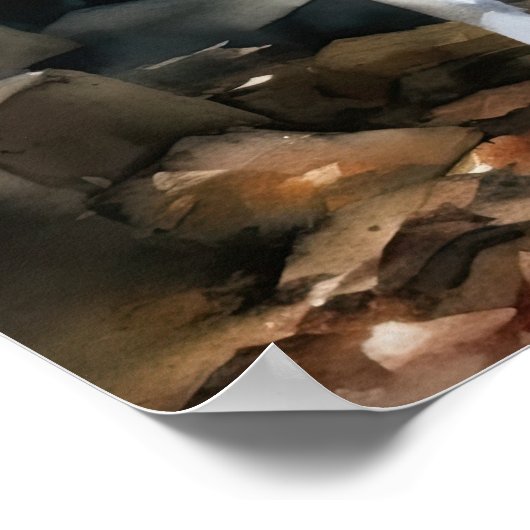 Poster d'impression italien Greyhound Dog Art (Coin)