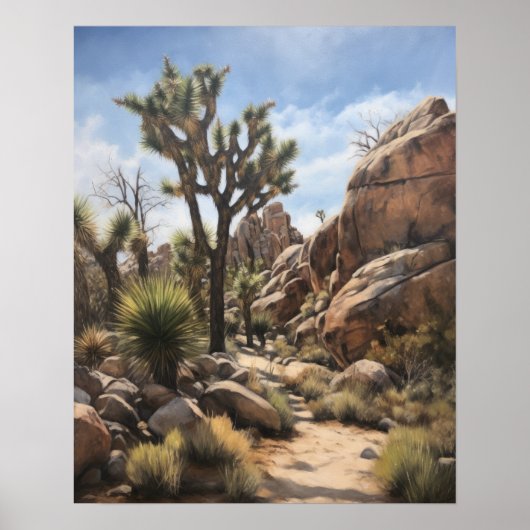 Poster d'impression Joshua Tree Art (Devant)