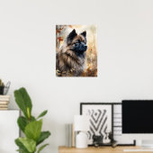 Poster d'impression Keeshond Dog Art (Bureau à domicile)