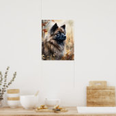 Poster d'impression Keeshond Dog Art (Cuisine)