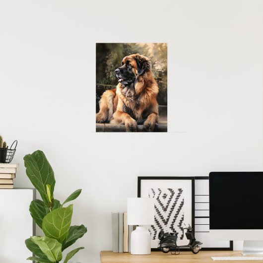 Poster d'impression Leonberger Dog Art (Bureau à domicile)