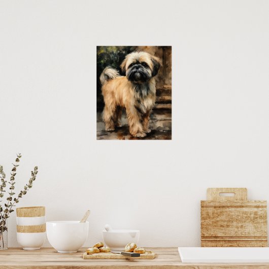 Poster d'impression Lhasa Apso Dog Art (Cuisine)