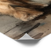 Poster d'impression Lhasa Apso Dog Art (Coin)