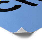 Poster d'impression main chiropratique 36x12 (Coin)