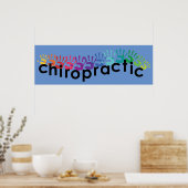 Poster d'impression main chiropratique 36x12 (Cuisine)