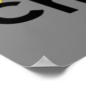 Poster d'impression main chiropratique 36x12 (Coin)