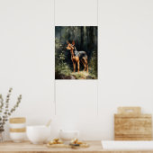Poster d'impression Miniature Pinscher Dog Art (Cuisine)