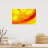 Poster d'impression minimaliste d'art Abstrait mod (Cuisine)