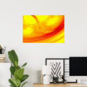 Poster d'impression minimaliste d'art Abstrait mod (Bureau à domicile)