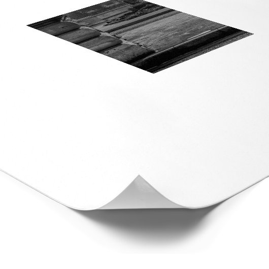 Poster d'impression noir et blanc Paris (Coin)