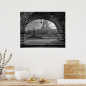 Poster d'impression noir et blanc Paris (Cuisine)
