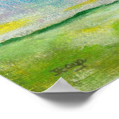 Poster d'impression Oh Happy Day de la peinture or (Coin)