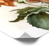 Poster d'impression Orange Dahlias (Coin)