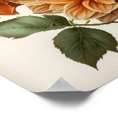 Poster d'impression Orange Dahlias (Coin)