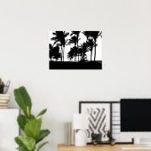 Poster d'impression Palms noirs (Bureau à domicile)
