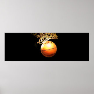Poster d'impression Panoramique de basket-ball