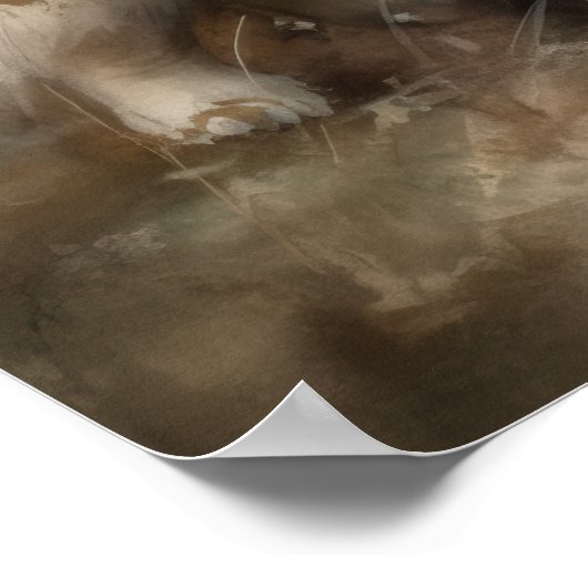 Poster d'impression Pekingese Dog Art (Coin)