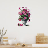 Poster d'impression Pink Petunias (Cuisine)