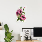 Poster d'impression Pink Petunias (Bureau à domicile)