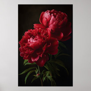 Poster d'impression Red Peonies