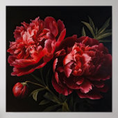 Poster d'impression Red Peonies (Devant)