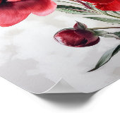 Poster d'impression Red Peonies (Coin)