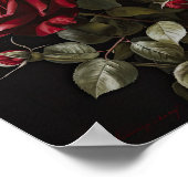 Poster d'impression Red Roses Flower Art (Coin)