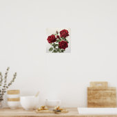 Poster d'impression Red Roses Flower Art (Cuisine)