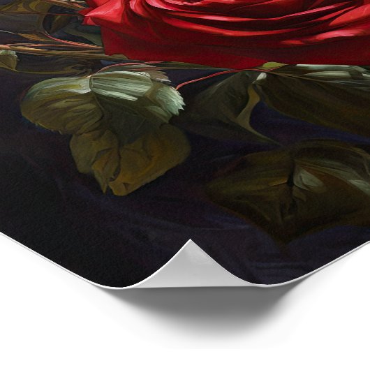 Poster d'impression Red Roses Flower Art (Coin)