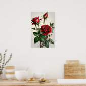 Poster d'impression Red Roses Flower Art (Cuisine)