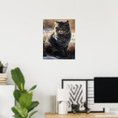 Poster d'impression Scottish Fold Art (Bureau à domicile)