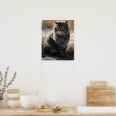 Poster d'impression Scottish Fold Art (Cuisine)