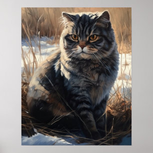 Poster d'impression Scottish Fold Art
