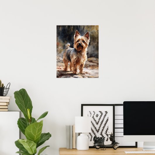 Poster d'impression Silky Terrier Dog Art (Bureau à domicile)