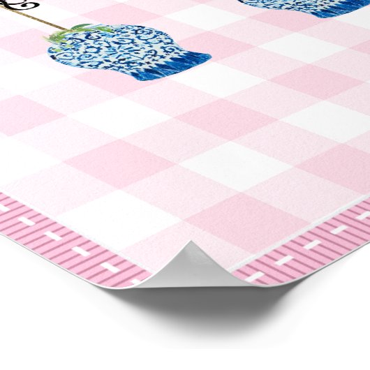 Poster d'impression Topiary Blue and White Ginger (Coin)