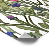 Poster d'impression tout-en-un Floral fleur sauvag (Coin)